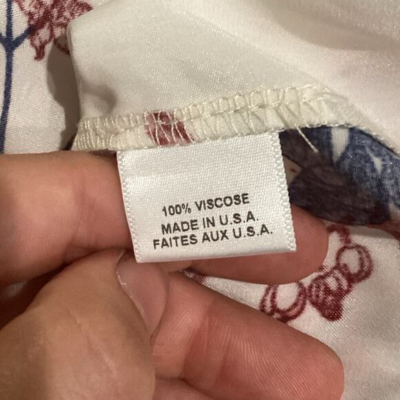 Misa Los Angeles Womens Leona Top Small White Floral Bell Sleeve Boho Romantic - Picture 11 of 12